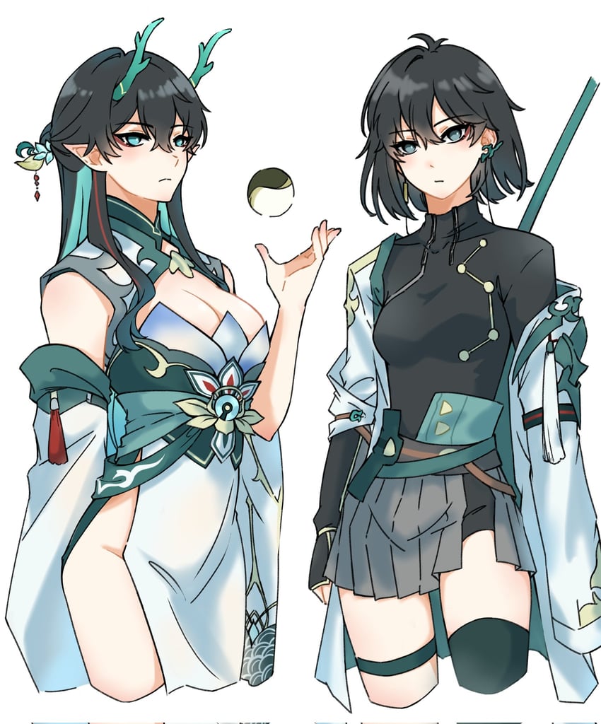 dan heng (honkai and 1 more) drawn by kira_ksd