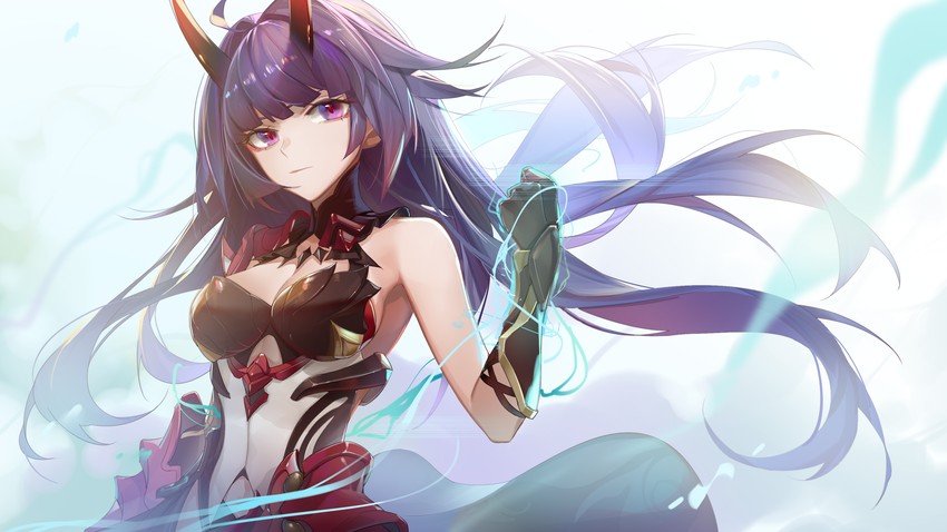 raiden mei (honkai and 1 more) drawn by xianyu_liang