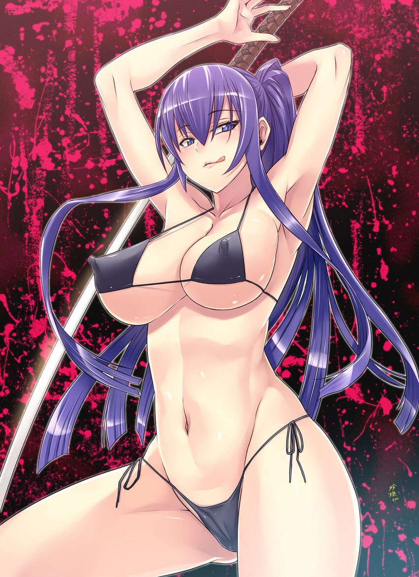 busujima saeko (highschool of the dead) drawn by zhen_lu