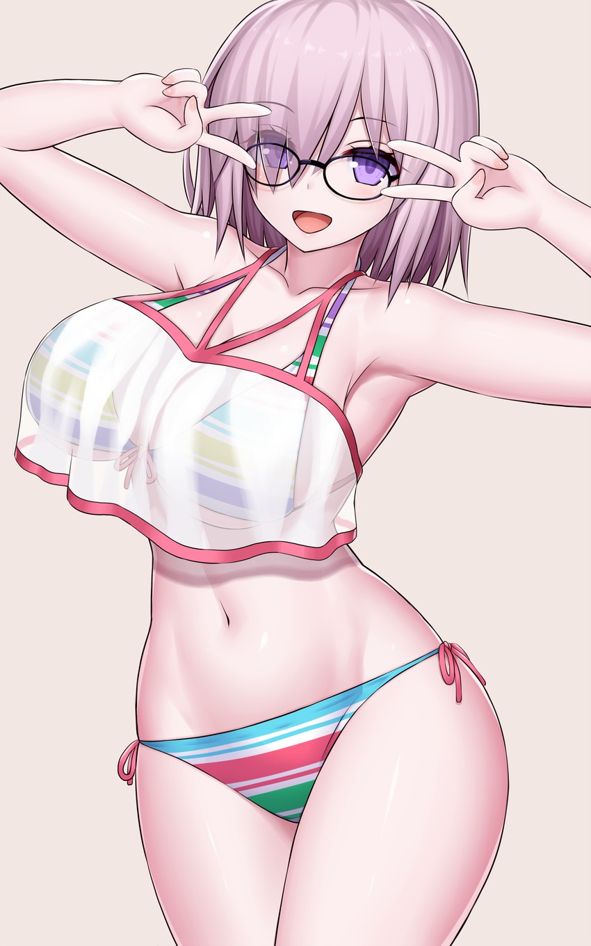 mash kyrielight (fate and 1 more) drawn by asamura_hiori