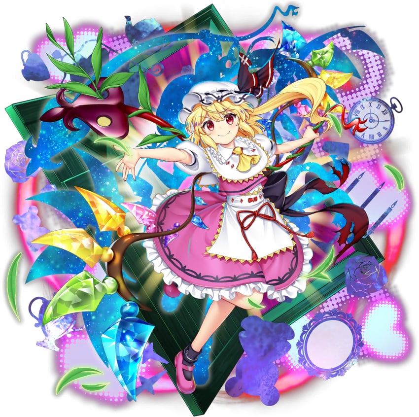 flandre scarlet and nishida satono (touhou and 1 more) drawn by rotte_(1109)
