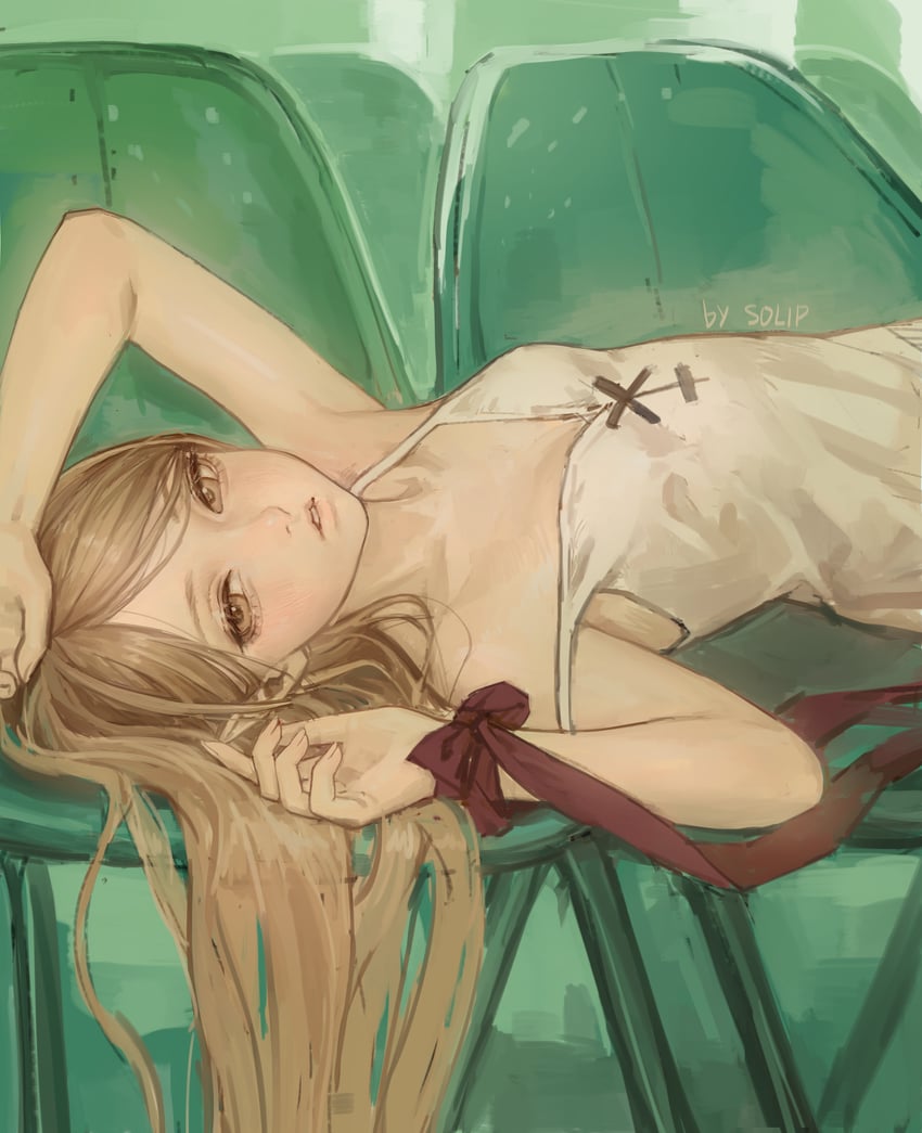 oshino shinobu and kiss-shot acerola-orion heart-under-blade (monogatari and 1 more) drawn by solipsist