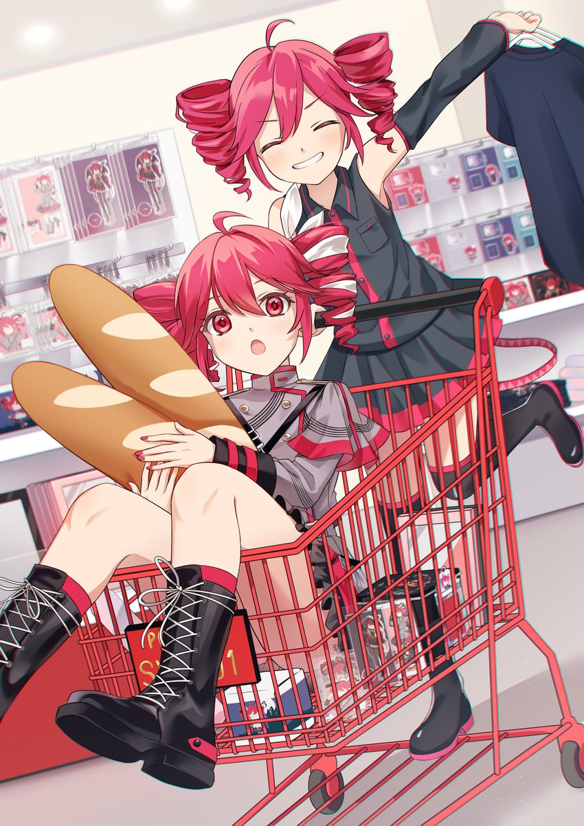 kasane teto (utau and 1 more) drawn by iluka_(ffv7)