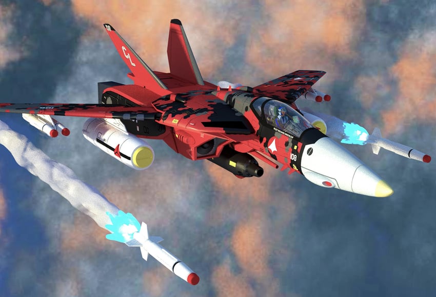vf-1 and vf-1a (macross and 2 more) drawn by dapperman