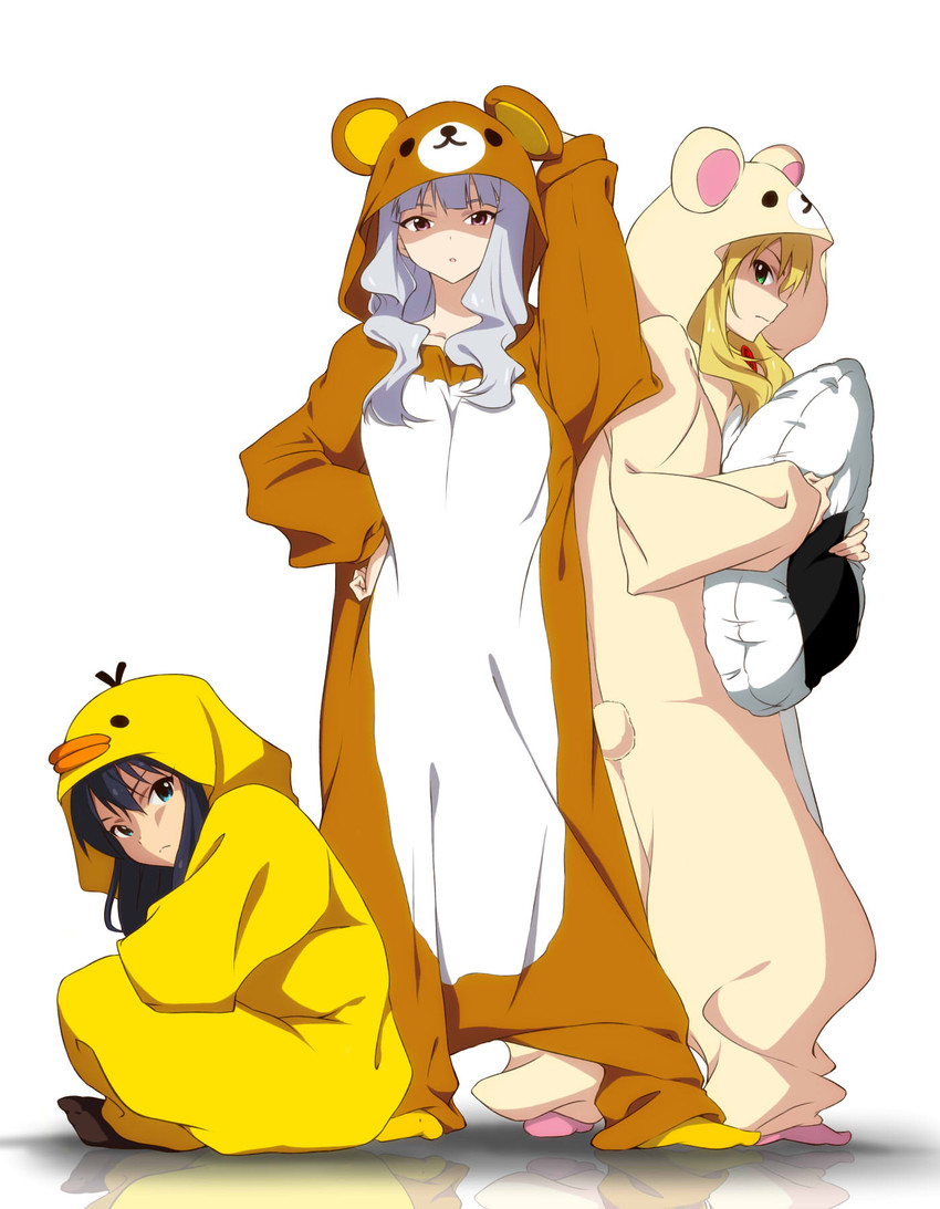 hoshii miki, shijou takane, and ganaha hibiki (idolmaster) drawn by ume_kanten