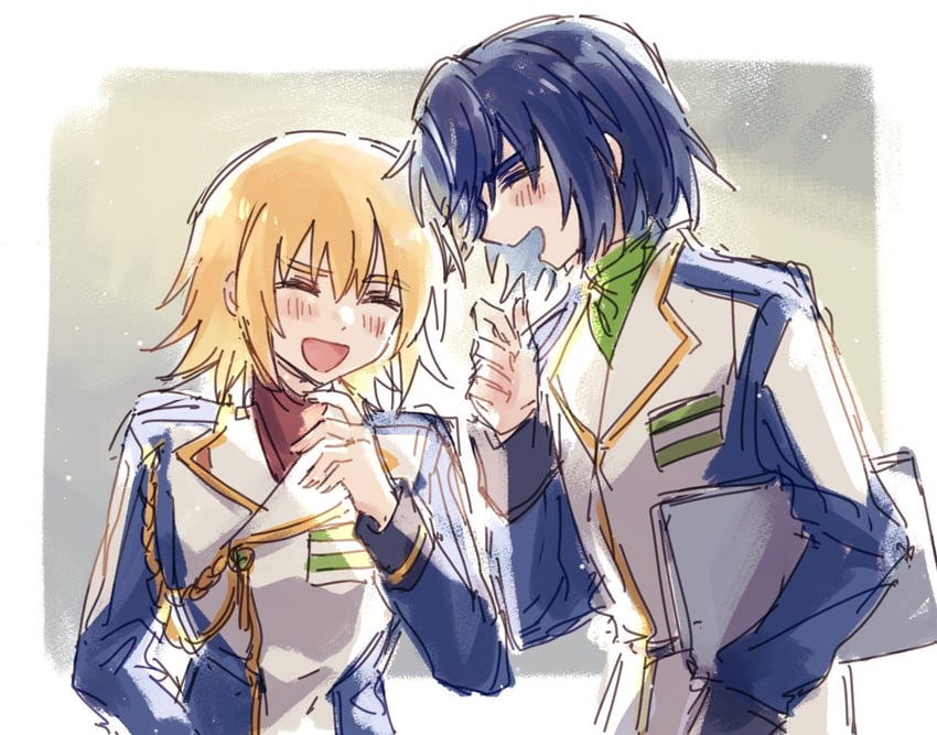 cagalli yula athha and athrun zala (gundam and 3 more) drawn by shiro_kunugi