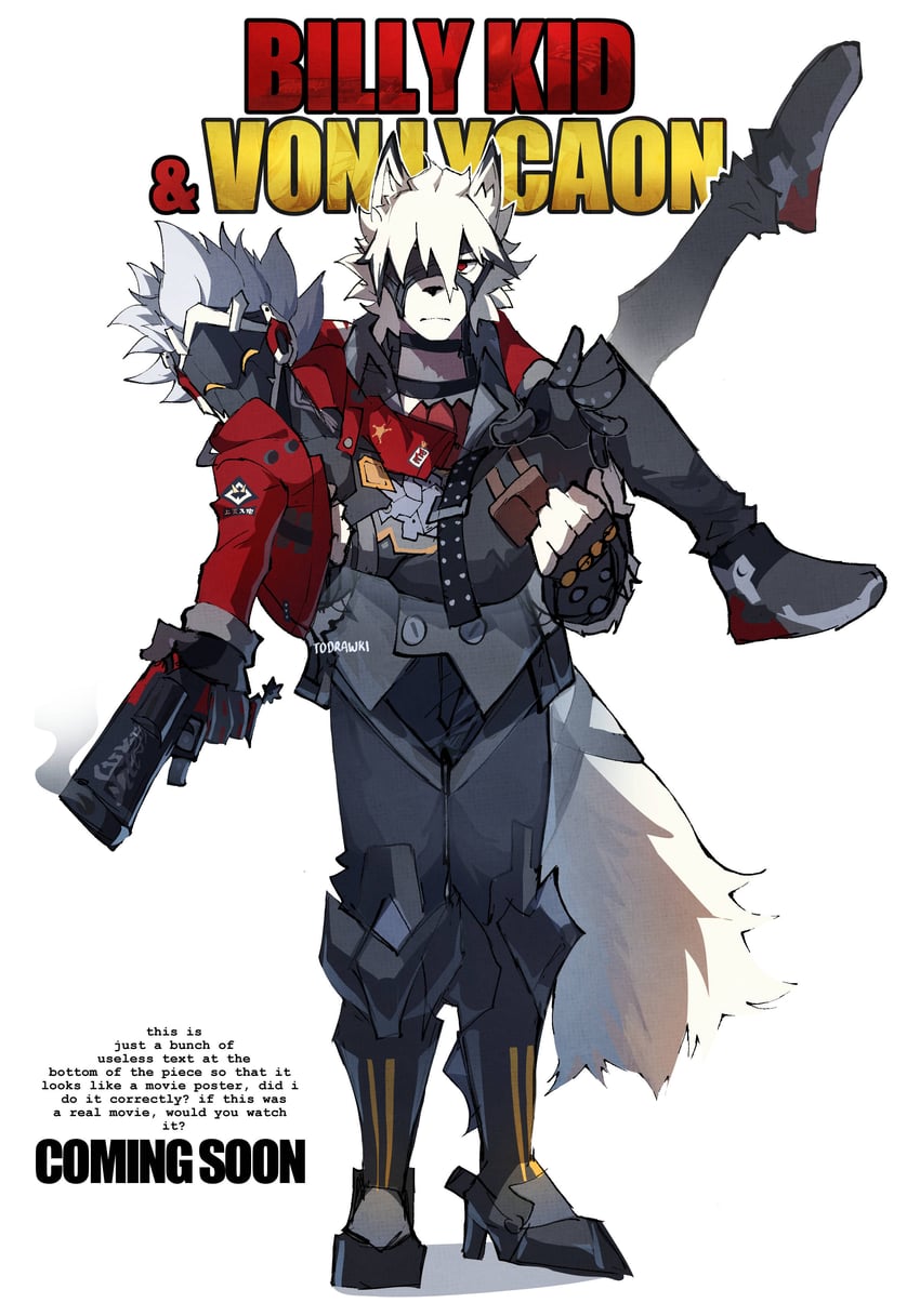 von lycaon and billy kid (zenless zone zero and 5 more) drawn by wokiiarts