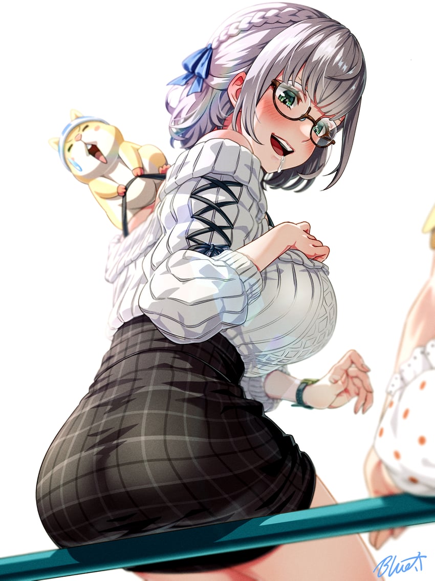 oozora subaru and shirogane noel (hololive) drawn by buru-dai