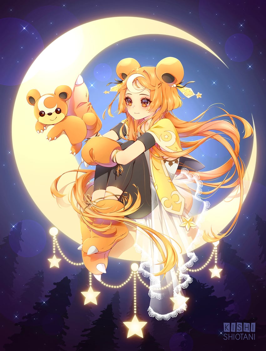teddiursa (pokemon) drawn by kishishiotani