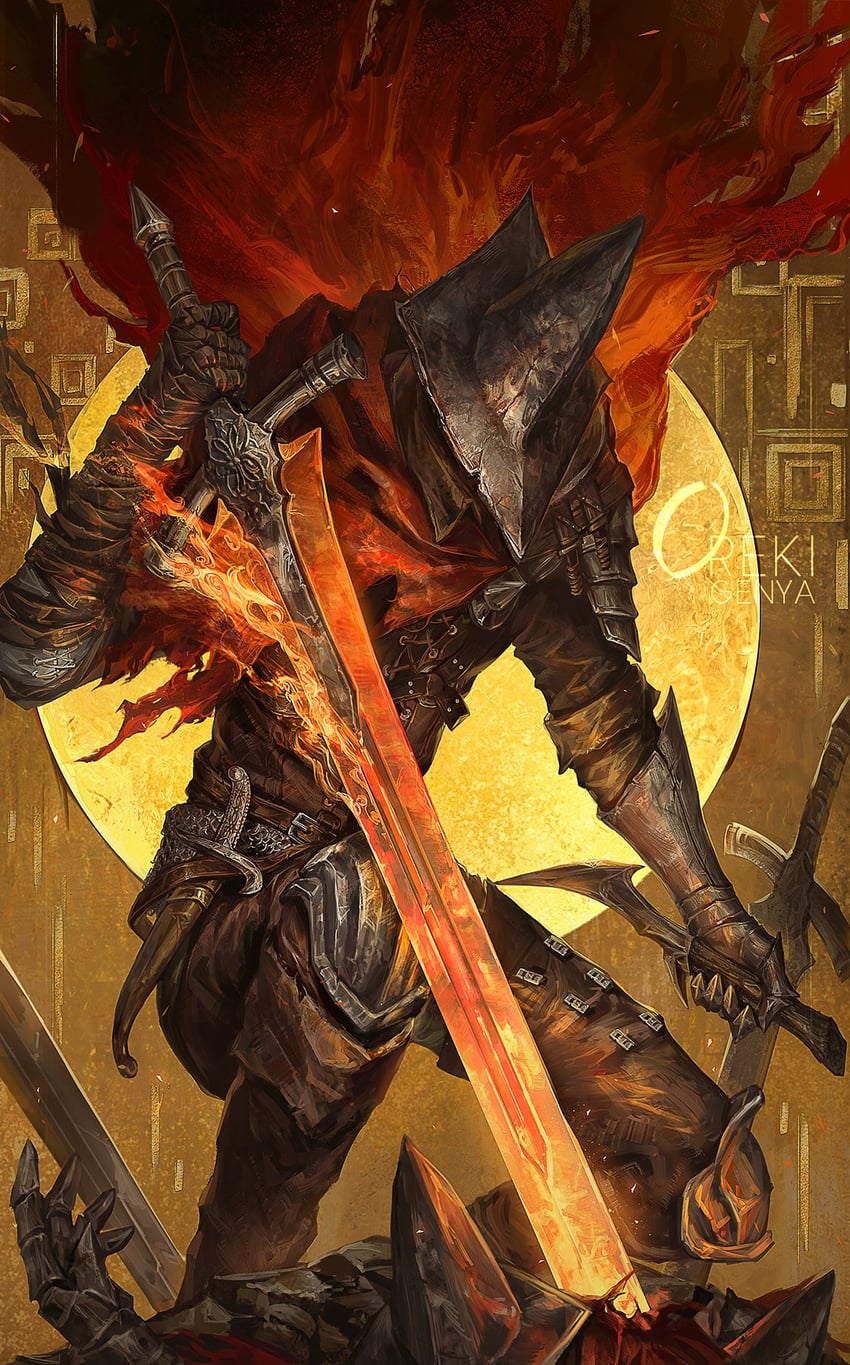 abyss watcher (dark souls and 1 more) drawn by oreki_genya