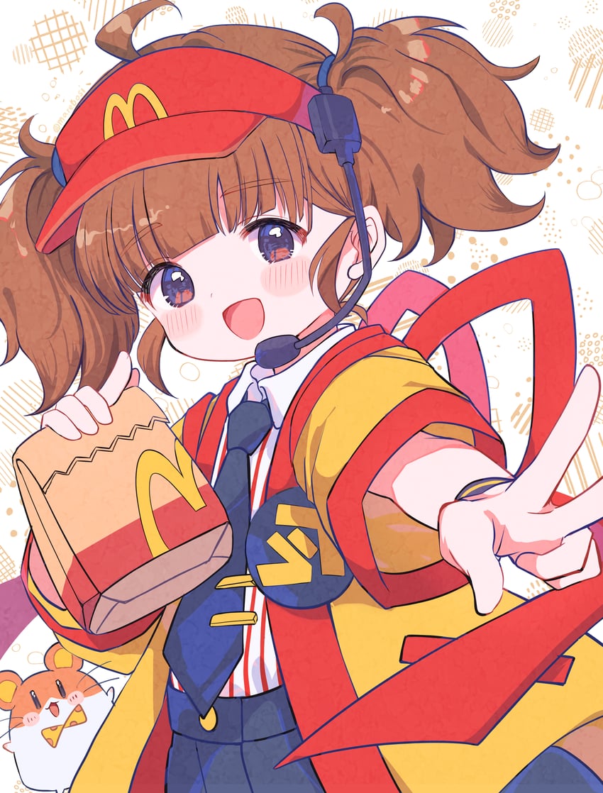 imadake dabuchi tabemi and imadake dabuchi tabesuke (mcdonald's) drawn by marekamico