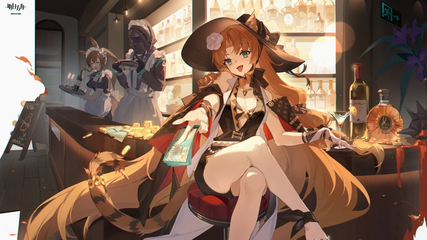 doctor, amiya, swire, and swire the elegant wit (arknights) drawn by luanjingajing
