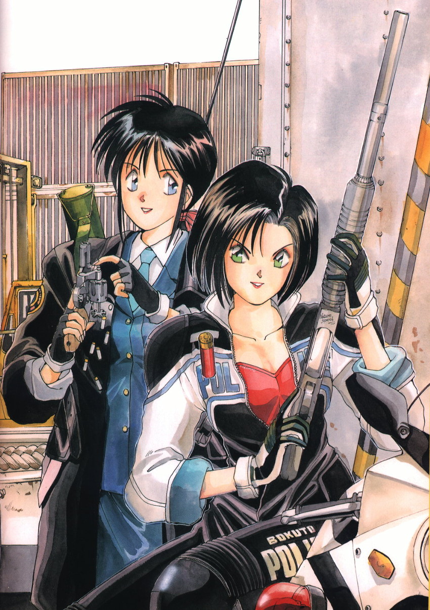 tsujimoto natsumi and kobayakawa miyuki (taiho shichauzo) drawn by fujishima_kousuke