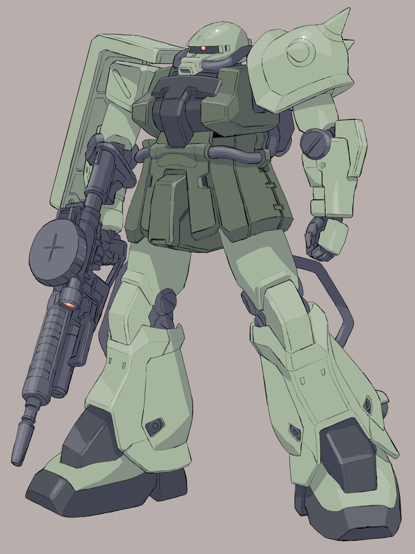 zaku ii and zaku ii f2 (gundam and 1 more) drawn by mecha_kaku_man