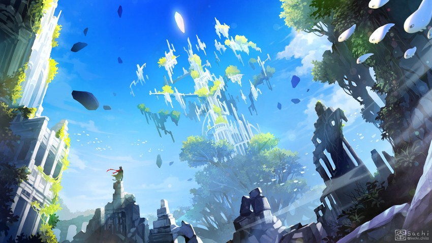 pixiv fantasia and 1 more drawn by sachi_(yumemayoi)