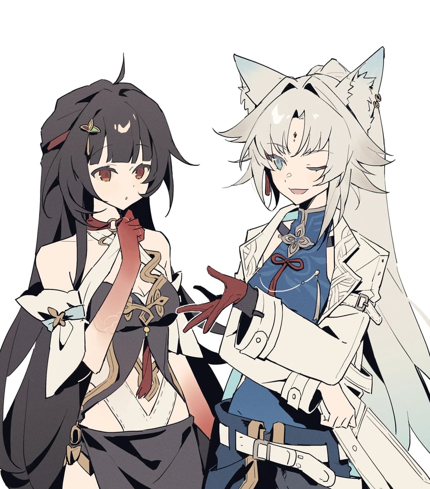 feixiao and lingsha (honkai and 1 more) drawn by dongtianzhuyibaonuan