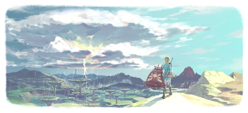 link (the legend of zelda and 1 more) drawn by kchang57