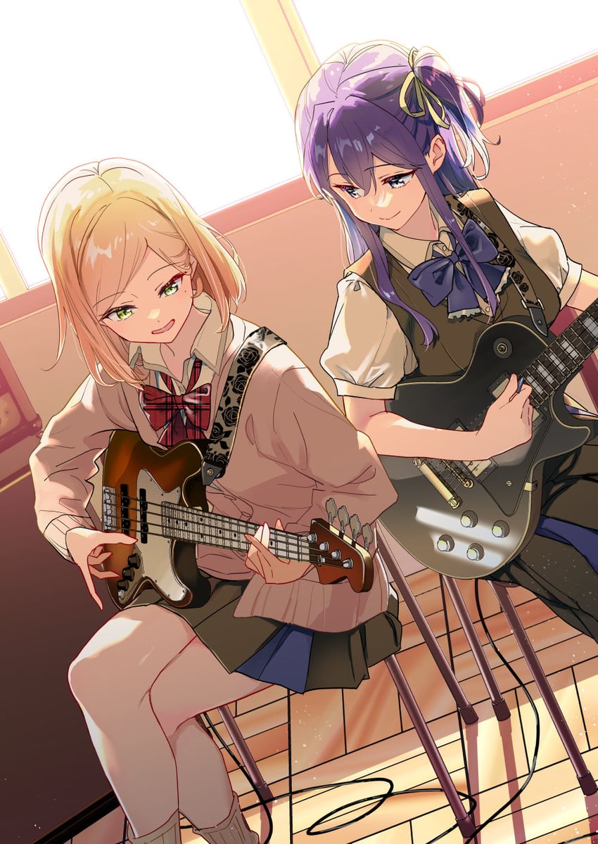 izumi shiho and mizuguchi aki (sasayaku you ni koi wo utau) drawn by miman