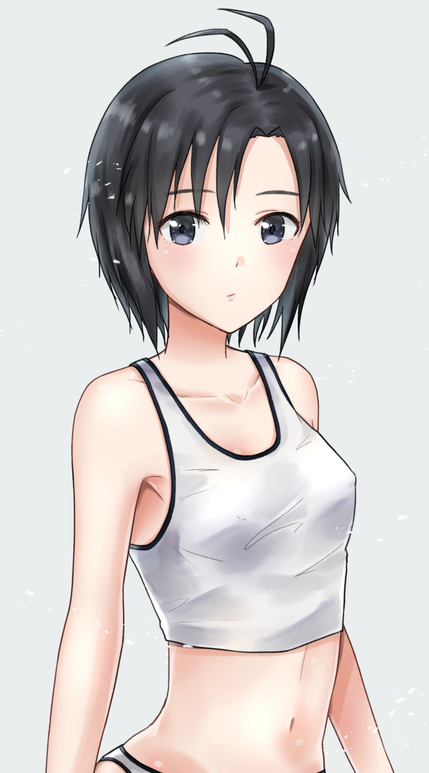 kikuchi makoto (idolmaster and 1 more) drawn by mogskg