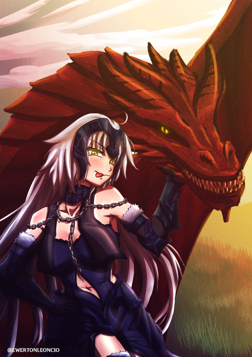 jeanne d'arc alter (fate and 1 more) drawn by ewertonleoncio