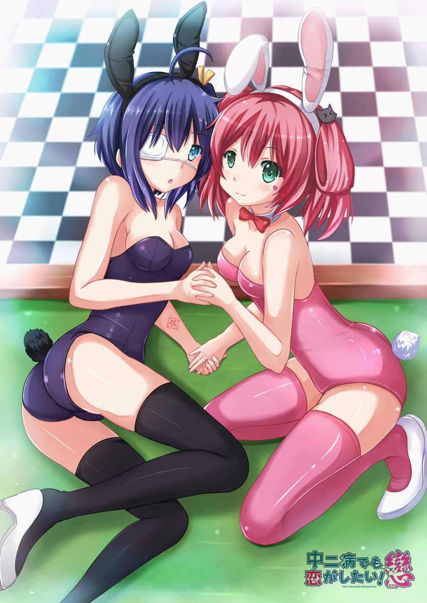 takanashi rikka and shichimiya satone (chuunibyou demo koi ga shitai!) drawn by kazenokaze