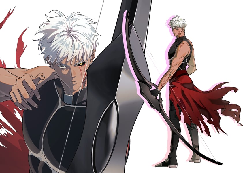 archer and archer alter (fate and 2 more) drawn by maysy633