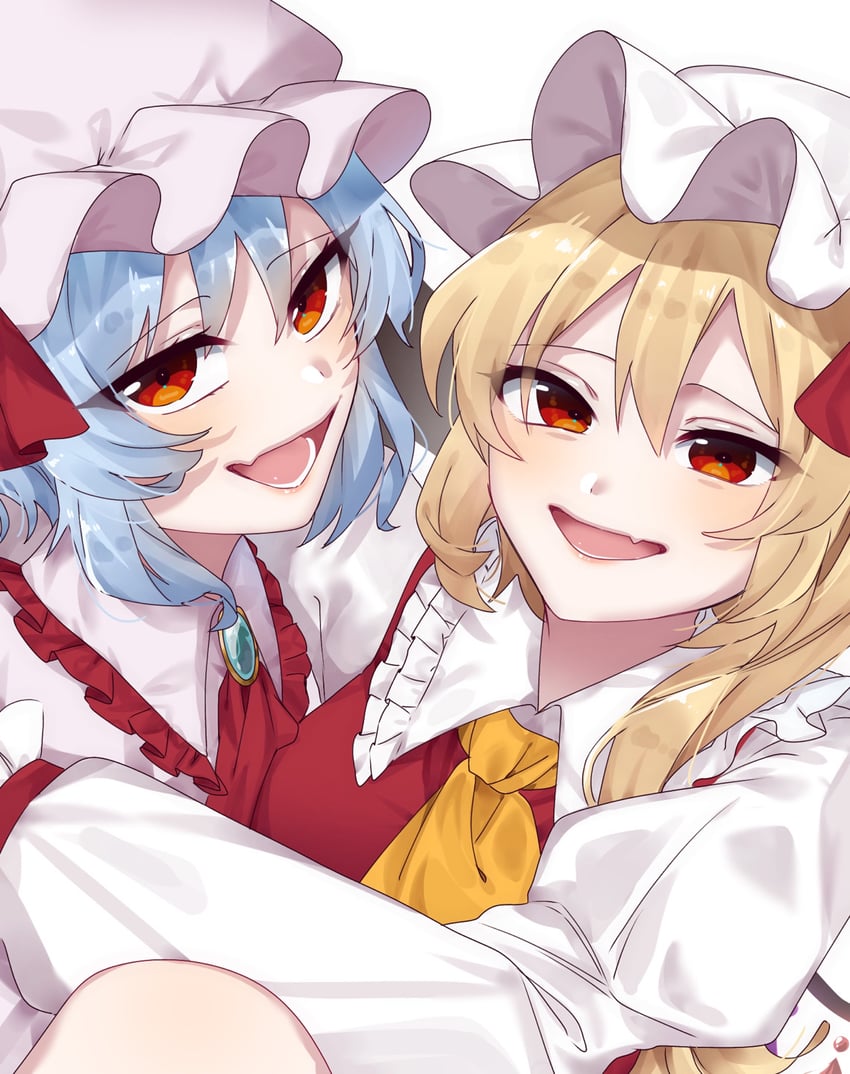 remilia scarlet and flandre scarlet (touhou) drawn by eringi_(rmrafrn)