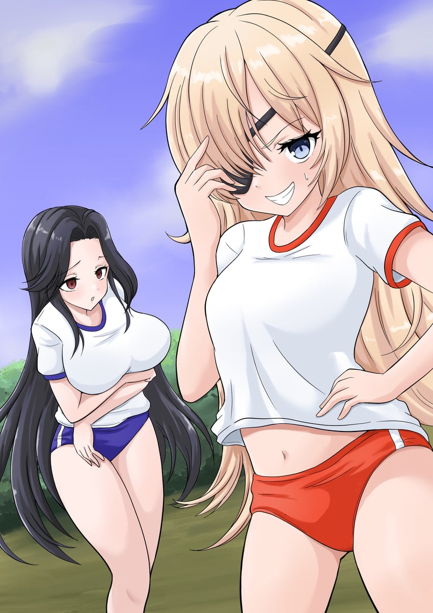 maiden and guillotine (goddess of victory: nikke) drawn by turu_(rakugakituru77)