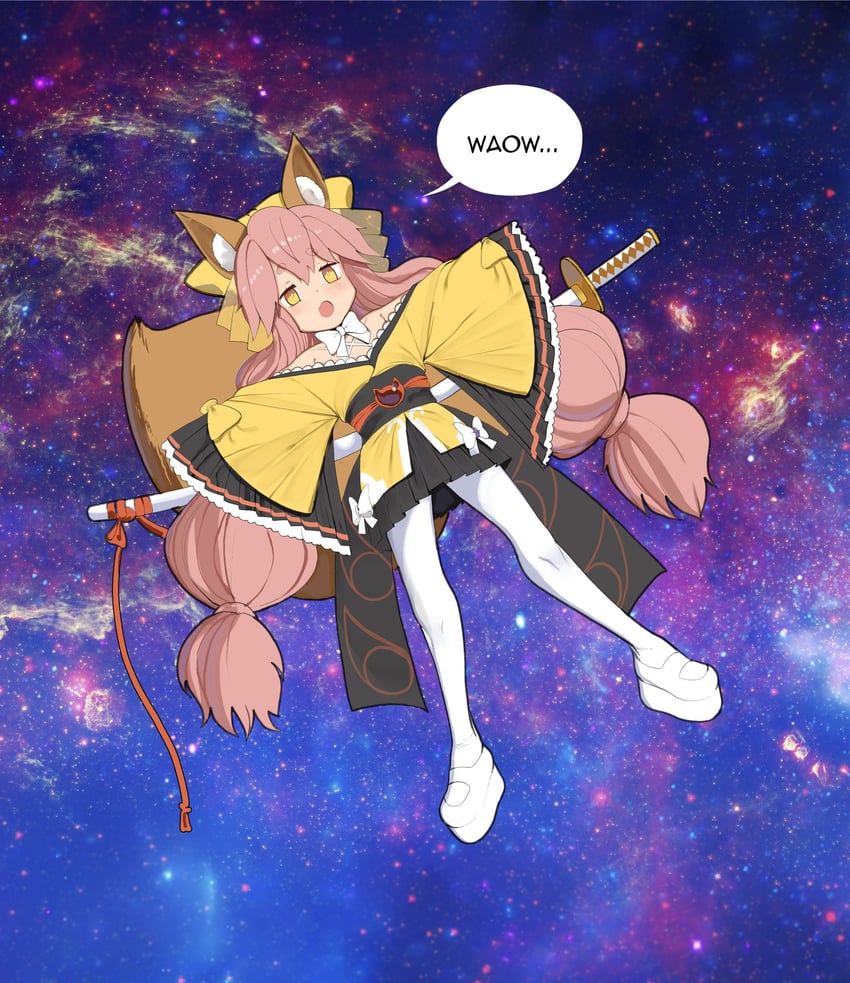 tamamo and tamamo aria (fate and 1 more) drawn by sally_(luna-arts)