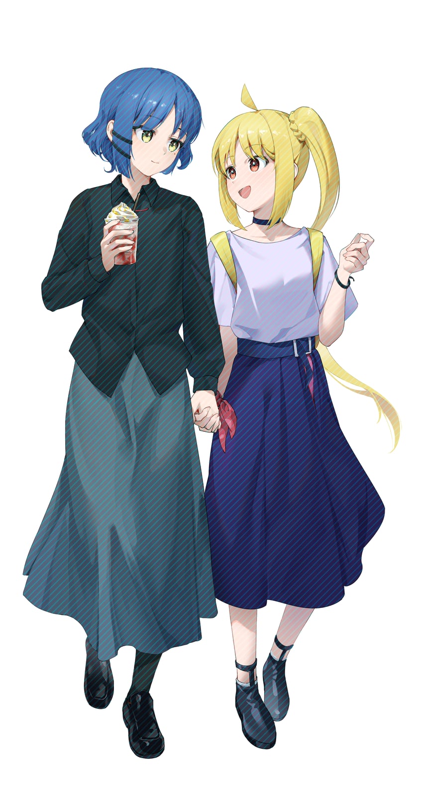 ijichi nijika and yamada ryo (bocchi the rock!) drawn by mian_li