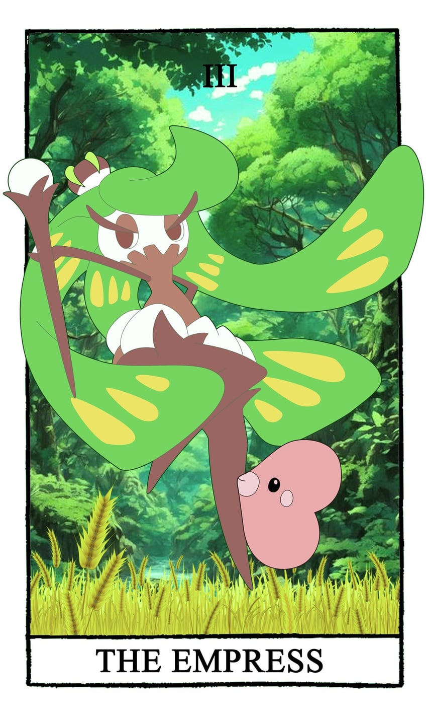 luvdisc and tsareena (pokemon) drawn by carrotzmoonman