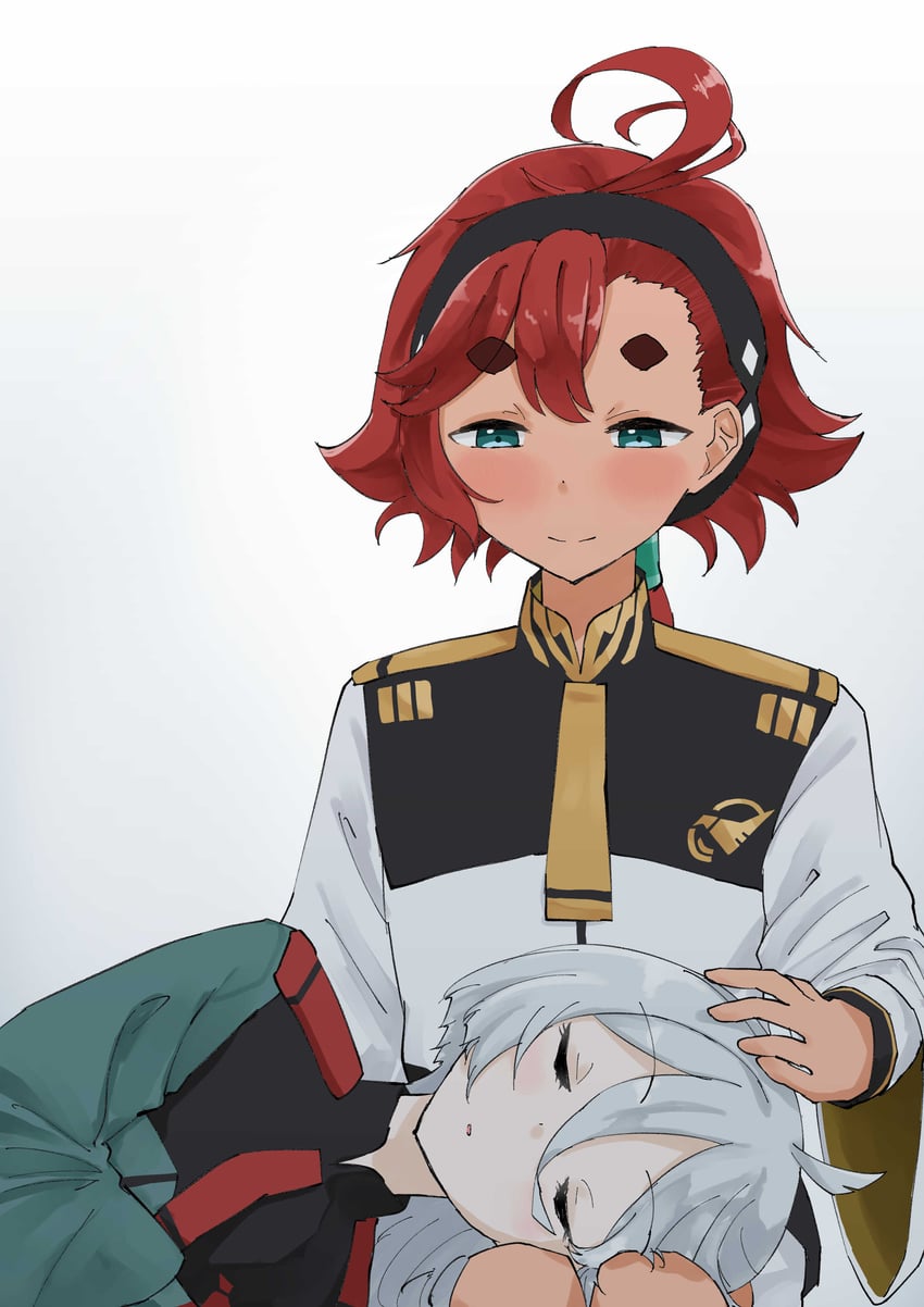 suletta mercury and miorine rembran (gundam and 1 more) drawn by hachibiteru