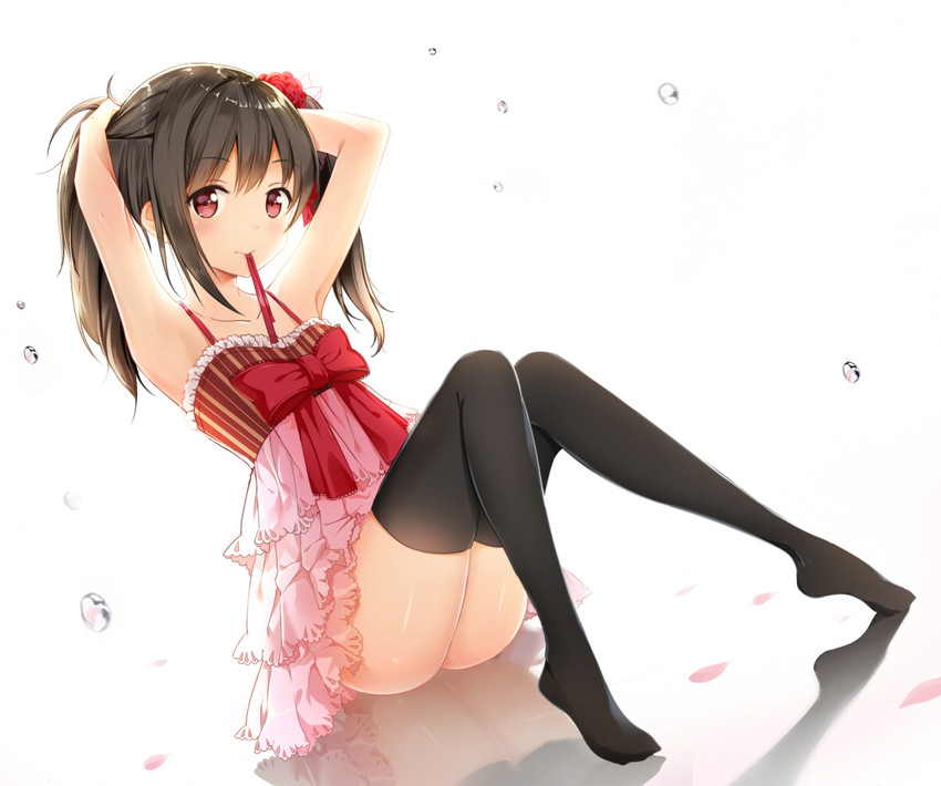 Anime girl with stockings