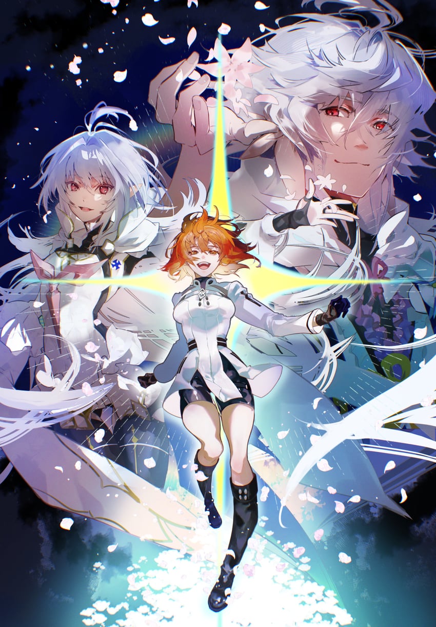 fujimaru ritsuka and merlin (fate and 1 more) drawn by hanako_(onikutabetaiyo)