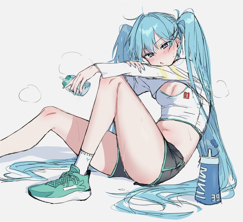 hatsune miku (vocaloid and 1 more) drawn by myoon_da4
