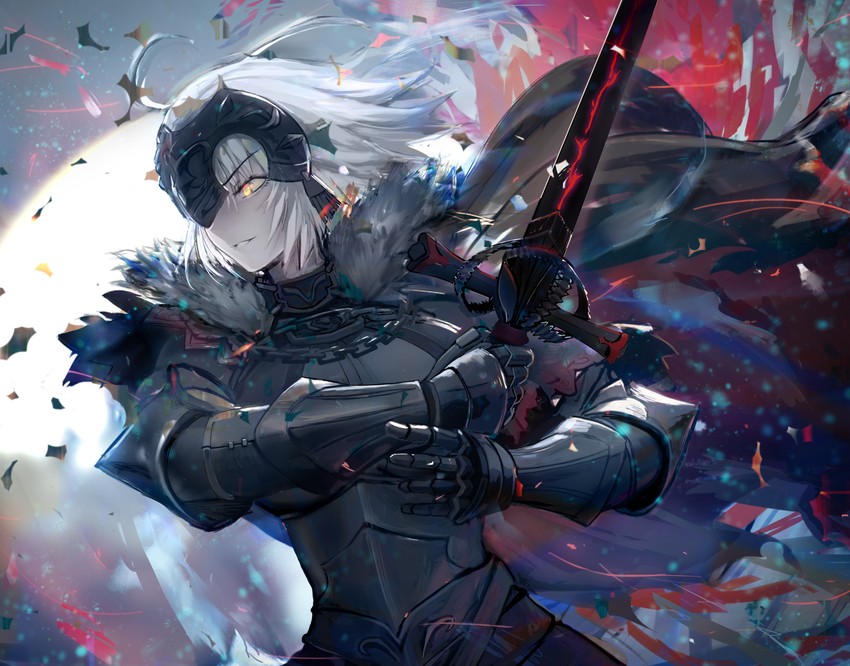 jeanne d'arc alter (fate and 1 more) drawn by shengkong_(prank)