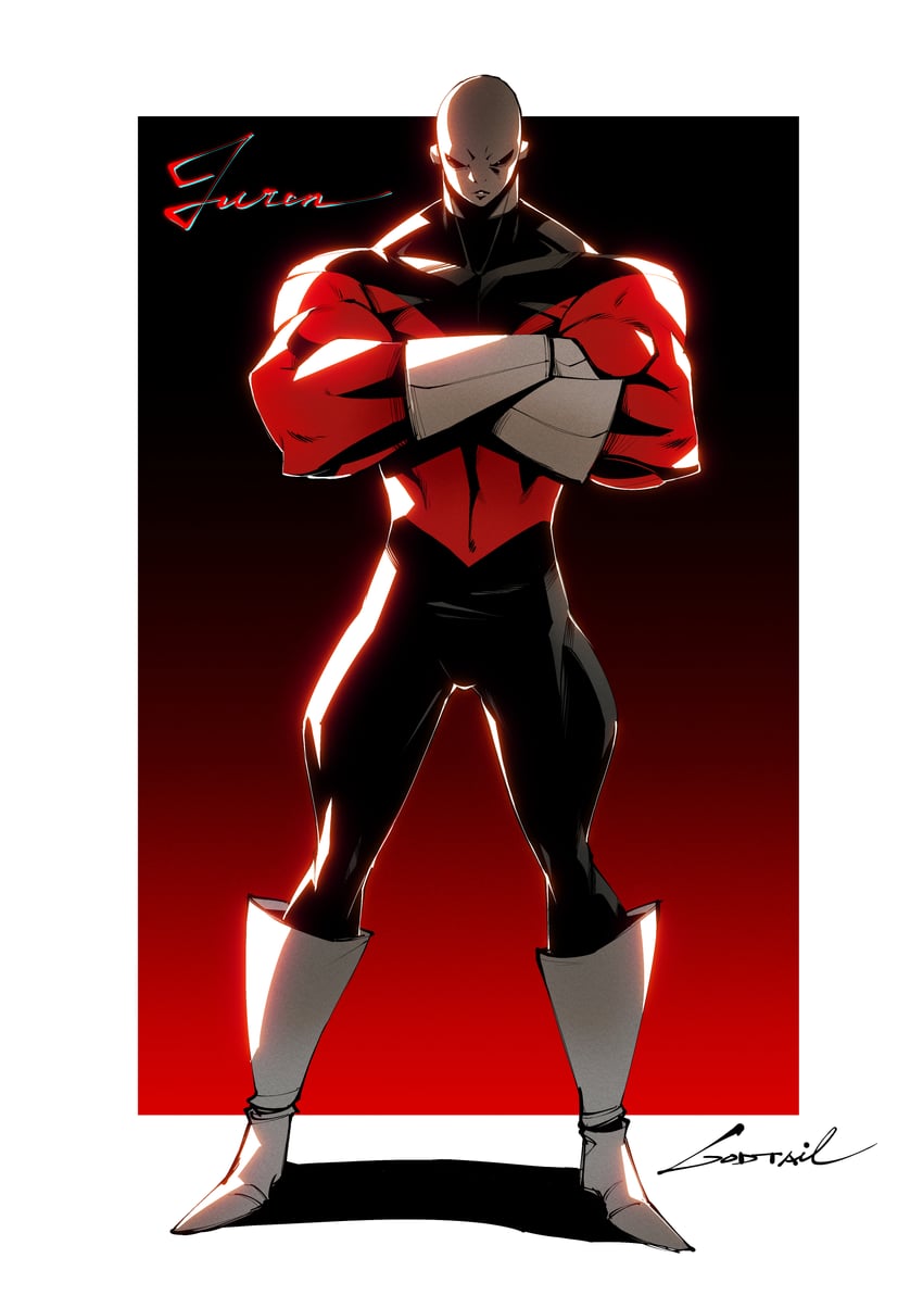 jiren (dragon ball and 1 more) drawn by godtail