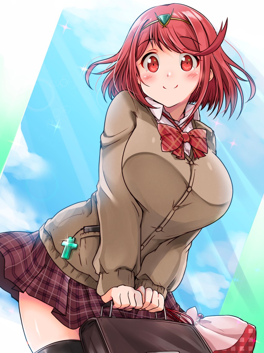 pyra (xenoblade chronicles and 1 more) drawn by kurokaze_no_sora