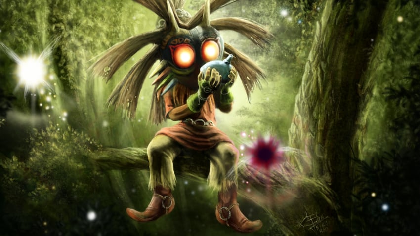 majora, tatl, skull kid, and tael (the legend of zelda and 1 more) drawn by klausboss