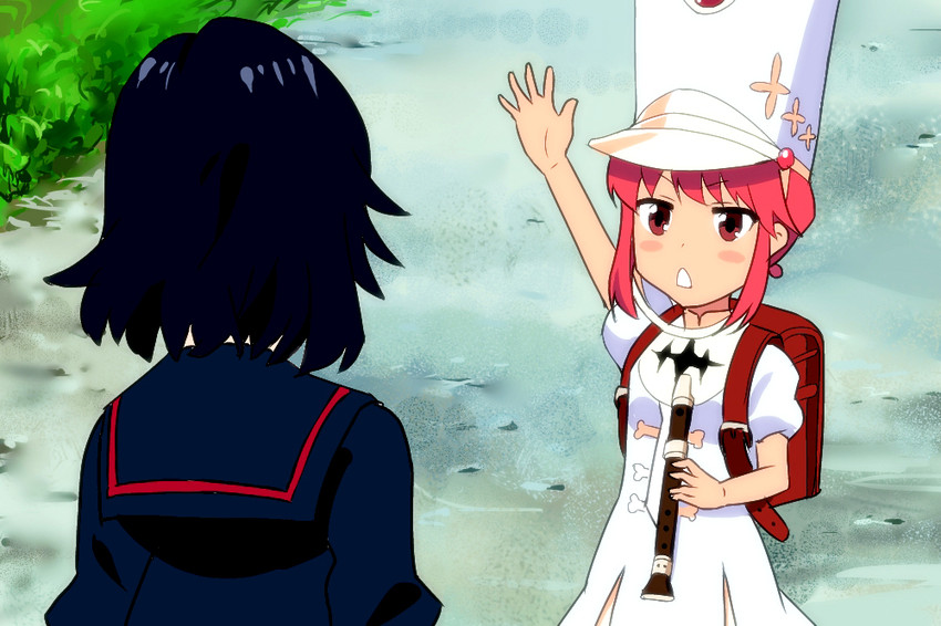 matoi ryuuko and jakuzure nonon (kill la kill and 1 more) drawn by akechi_shizuku