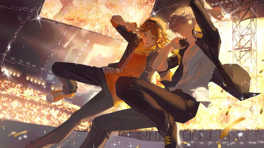 narukami yu and hanamura yousuke (persona and 1 more) drawn by yun_(dl2n5c7kbh8ihcx)