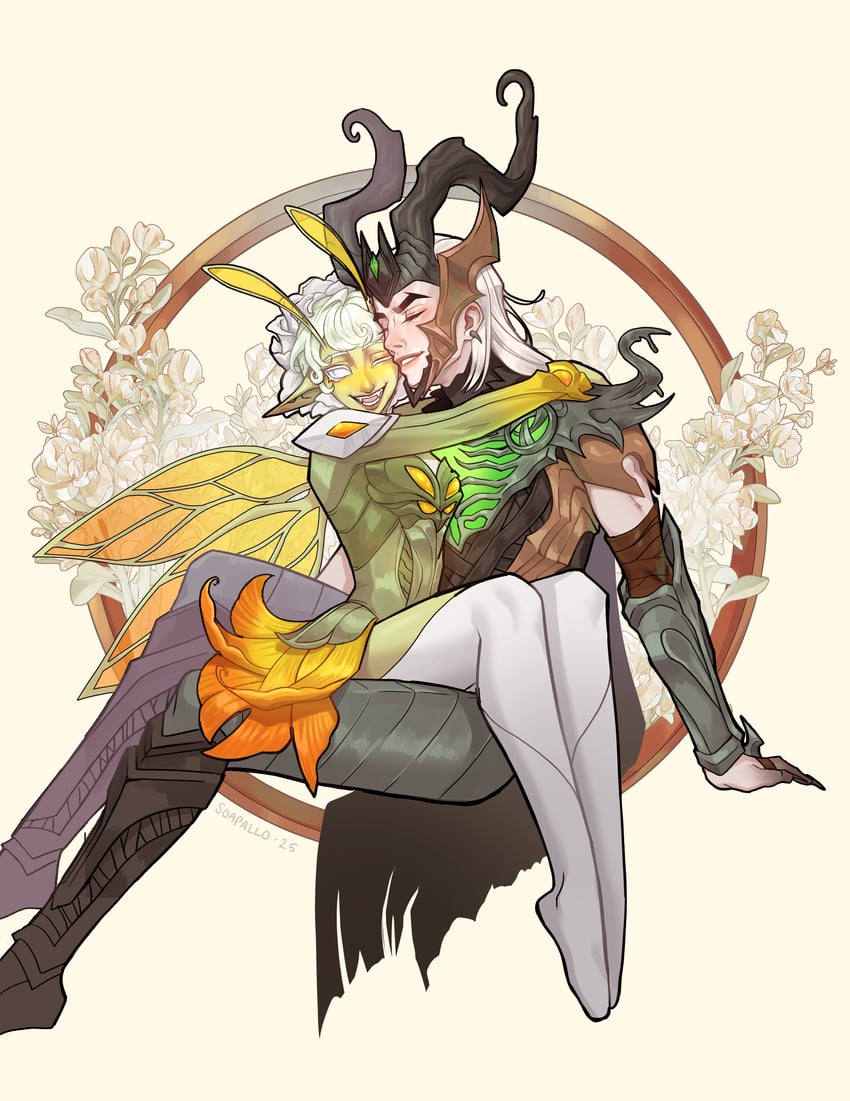 loki and mantis (marvel and 2 more) drawn by soapallo