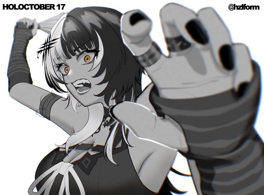 shiori novella (hololive and 1 more) drawn by hazel_(hzlform)