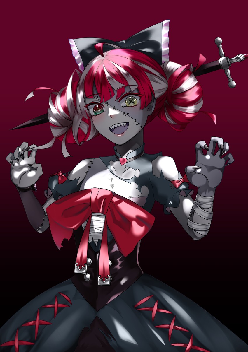 kureiji ollie (hololive and 1 more) drawn by ecrof_(ecrof_x)