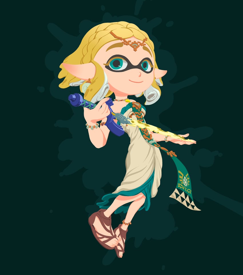 princess zelda (the legend of zelda and 2 more) drawn by dandagouglas