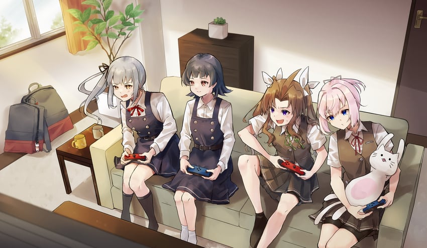 shiranui, kasumi, kagerou, kasumi kai ni, arare, and 3 more (kantai collection) drawn by u_yuz_xx