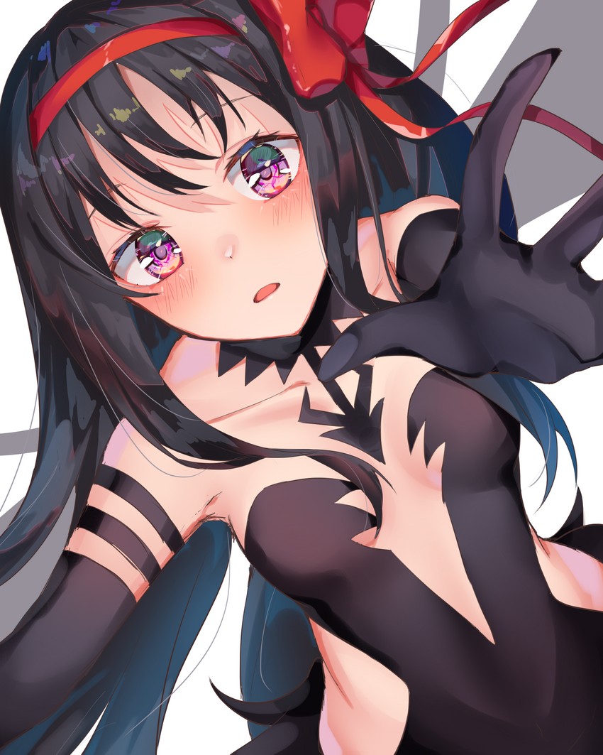 akemi homura and akuma homura (mahou shoujo madoka magica and 1 more) drawn by yuunamida_uyu