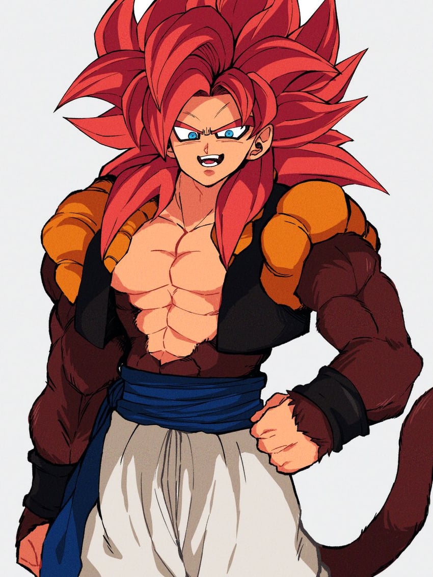 gogeta (dragon ball and 1 more) drawn by komesan_0212