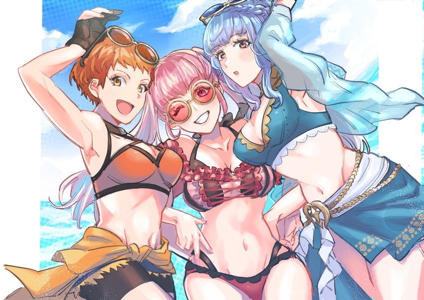 hilda valentine goneril, marianne von edmund, and leonie pinelli (fire emblem and 2 more) drawn by 2101341bbb