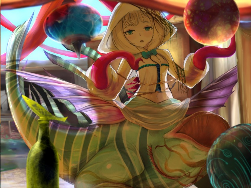 queen scylla (mon-musu quest! and 1 more) drawn by un_do